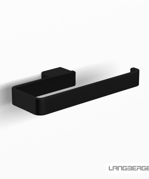 Χαρτοθήκη Μπάνιου Χωρίς Κάλυμμα Langberger Black  (21123-38B)B)