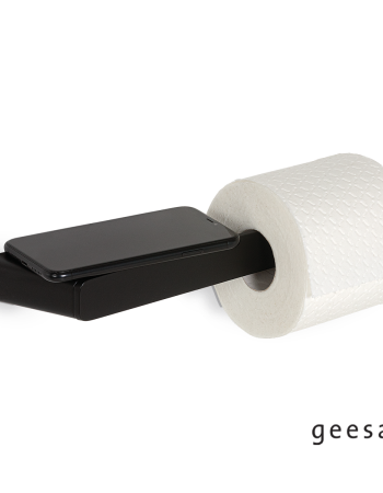 Χαρτοθήκη με Εταζέρα Shift Geesa Black Matt (9924-400)