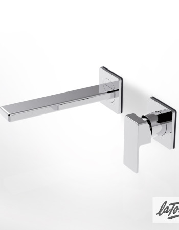 Μπαταρία Νιπτήρα Τοίχου La Torre Profili Chrome (45200-100)