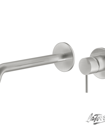 Μπαταρία Νιπτήρα Τοίχου Elle316 La Torre Brushed Inox (35032-111)