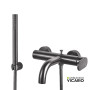 Μπαταρία Λουτρού Vicario Slim Black Brushed (500100-410)