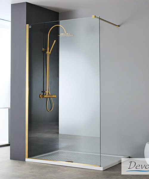 Διαχωριστικό Ντουζιέρας IWIS Walk-in 80 Gold Brushed