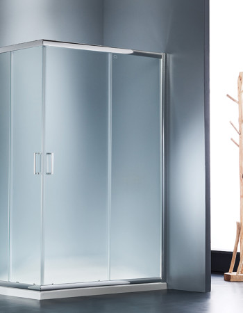 Καμπίνα Ντουζιέρας Γωνιακή Starlet 120x80 Fabric Chrome