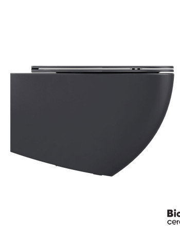 Λεκάνη Κρεμαστή Lenta/53 Rimless Anthracite Matt