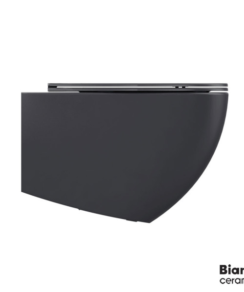 Λεκάνη Κρεμαστή Lenta/53 Rimless Anthracite Matt