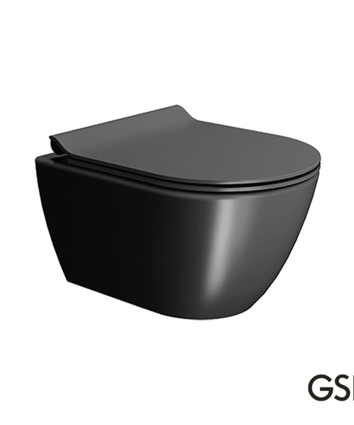 Λεκάνη Κρεμαστή Pura/50 Swirlflush με κάλυμμα MS86SC Super Slim Soft Close