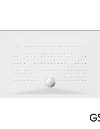 Ντουζιέρα Πορσελάνης Παραλληλόγραμμη GSI 120x80 Antislip White