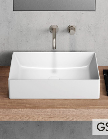 Νιπτήρας Πορσελάνης GSI Kube-X 50x37 White (9429-300)