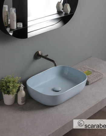 Νιπτήρας Πορσελάνης Scarabeo Glam 56x39 Air Glossy (1804-620)