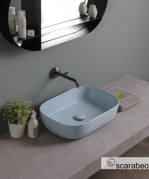 Νιπτήρας Πορσελάνης Scarabeo Glam 56x39 Air Glossy (1804-620)