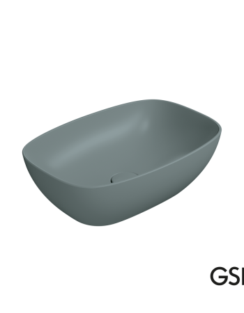 Νιπτήρας Πορσελάνης GSI Nubes 50x35 Agave (9784-901)