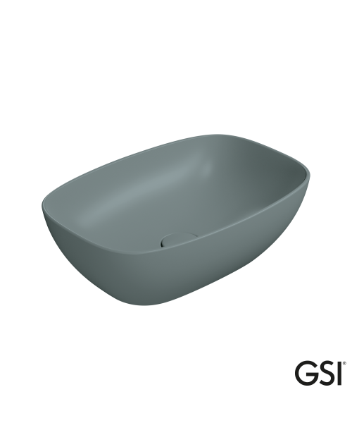 Νιπτήρας Πορσελάνης GSI Nubes 50x35 Agave (9784-901)