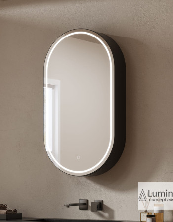 Ντουλάπι Μπάνιου JAZZ 50x90 με Φωτιζόμενο Καθρέφτη LED (5027)